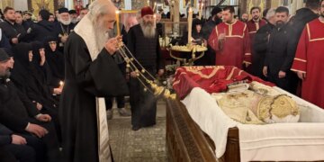 Не лише спецпредставник путіна – на прощанні з патріархом Грузії побував митрополит УПЦ МП