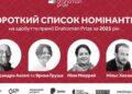 Оголошено короткий список номінантів премії Drahomán Prize-2025